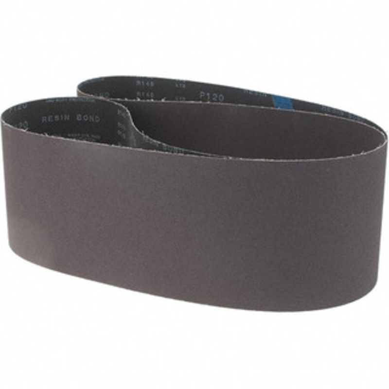 Made in USA 6 Wide x 89 OAL, 120 Grit, Aluminum Oxide Abrasive Belt Aluminum Oxide, Medium, Coated, X Weighted Cloth Backing 801034-33672 – 57789448