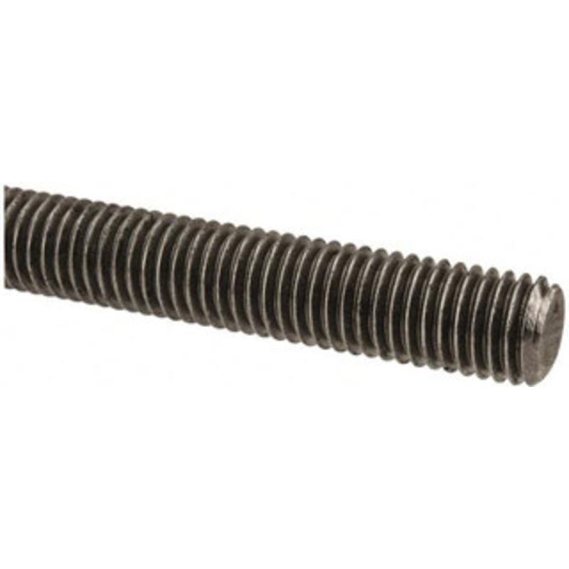 Made in USA 9/16-12 x 2 ft. Low Carbon Steel Threaded Rod Right Hand Thread, Oil Finish, UNC 11222 – 04352902