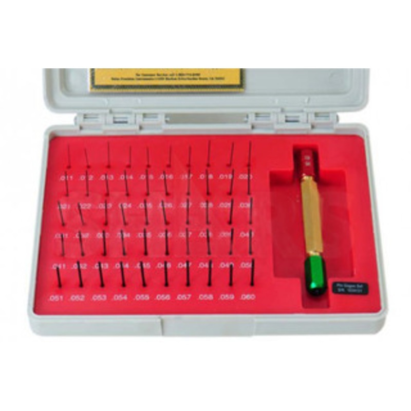 Precise .011-.060 Plus Black Oxide Steel Pin Gage Set  – 303-501P0A