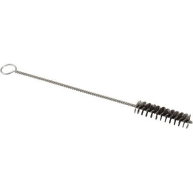 Weiler Abrasives 2 Long x 1/2 Diam Steel Hand Tube Brush Single Spiral, 8 OAL, 0.006 Wire Diam, 1/8 Shank Diam 21097 – 75850701