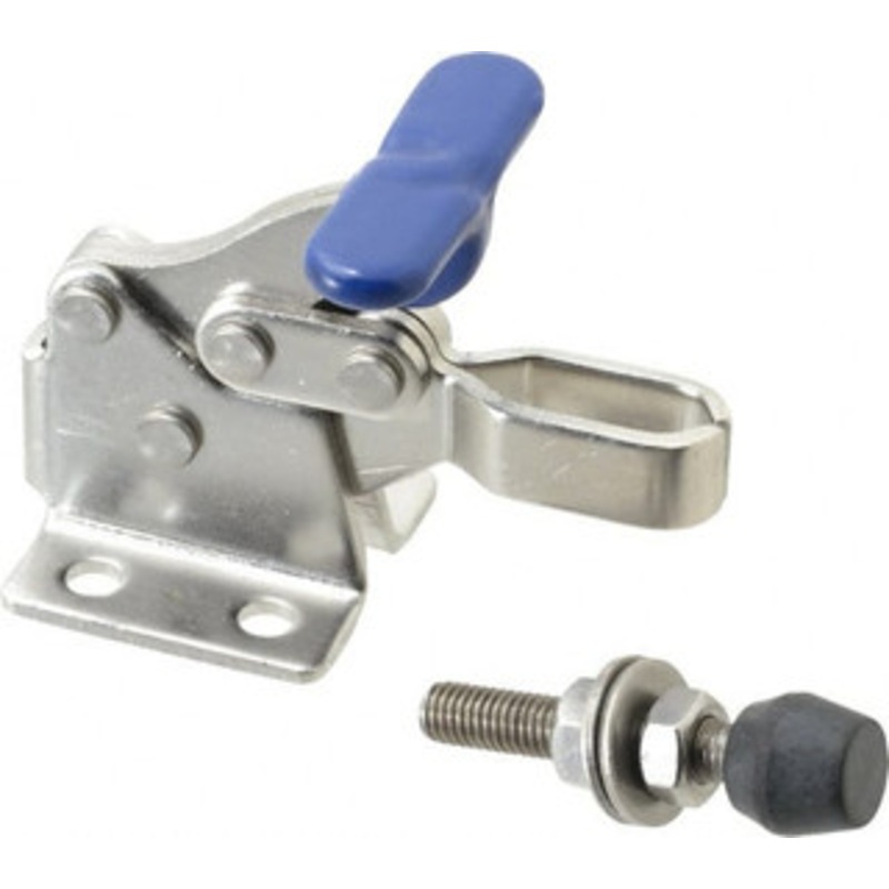 Gibraltar 350 Lb Holding Capacity, Horizontal Handle, Manual Hold Down Toggle Clamp 173 Handle Movement, 92 Bar Opening, U-Bar, Flanged Base, Electro-Plated Zinc, Stainless Steel GIB-U-307USS – 84520469