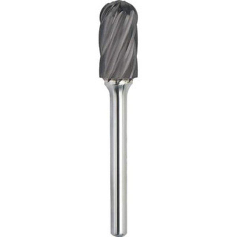 Made in USA 1/2 Cut Diam, 1/4 Shank Diam, Carbide Aluma Cut Cylinder Burr with Radius 2-3/4 OAL, 1 LOC, Aluminum Titanium Nitride Finish SC-5FM-1 – 51959906