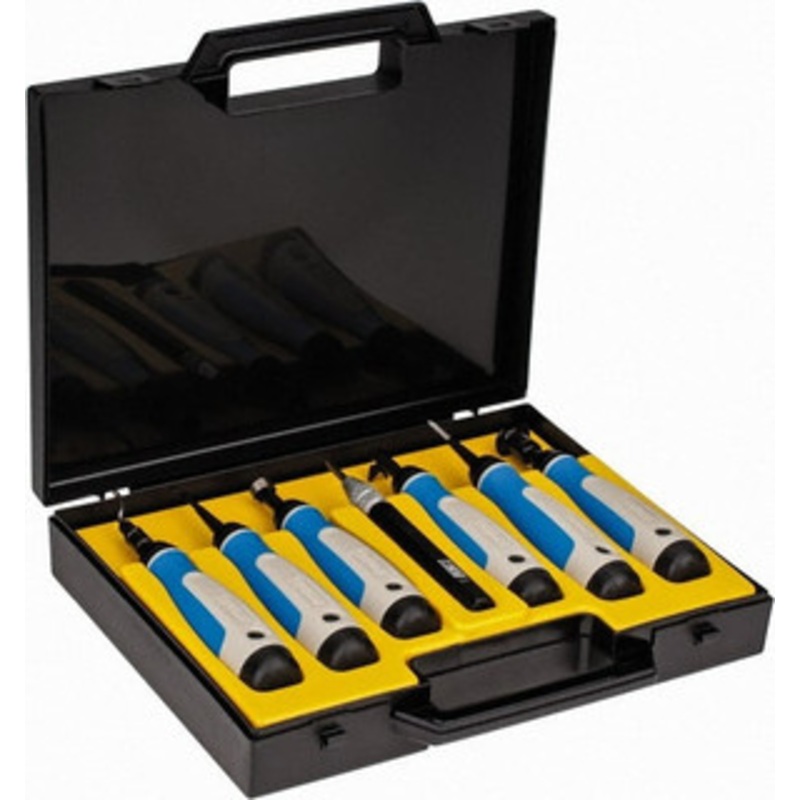 Noga 7 Piece High Speed Steel Hand Deburring Tool Set Blade Type S20, S30, S100, C20, D50, D66, T80, L3, N80K, Holder Type S, C, D, L, K, SP7700 – 41031774