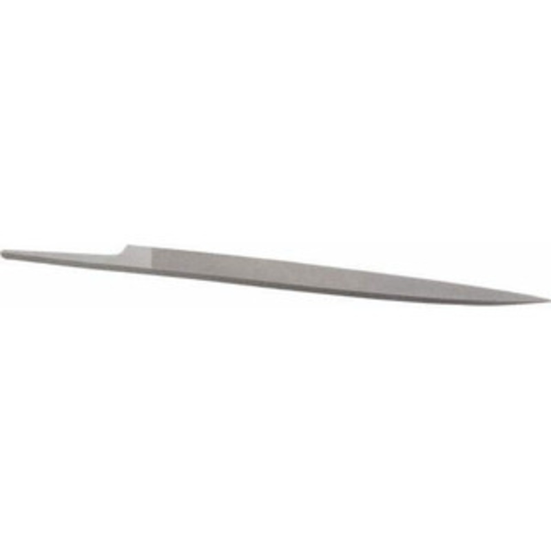 Grobet USA 8 Standard Precision Swiss Pattern Knife File Double Cut, 2 Cut, 7/8 Width x 13/64 Thick, with Tang 31.187 – 60214426