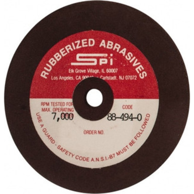 Made in USA 3 Diam x 1/4 Hole x 1/8 Thick, 120 Grit Surface Grinding Wheel Aluminum Oxide/Silicon Carbide Blend, Fine Grade, 7,000 Max RPM 301-F SPI – 73152902