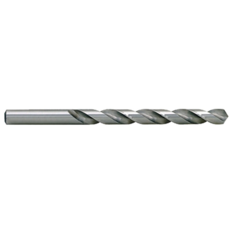 Precise 2 Flute Bright finish H.S.S. Jobbers Length Drill, 1/2 Size, .5000 Decimal Size, 6 Overall Length
