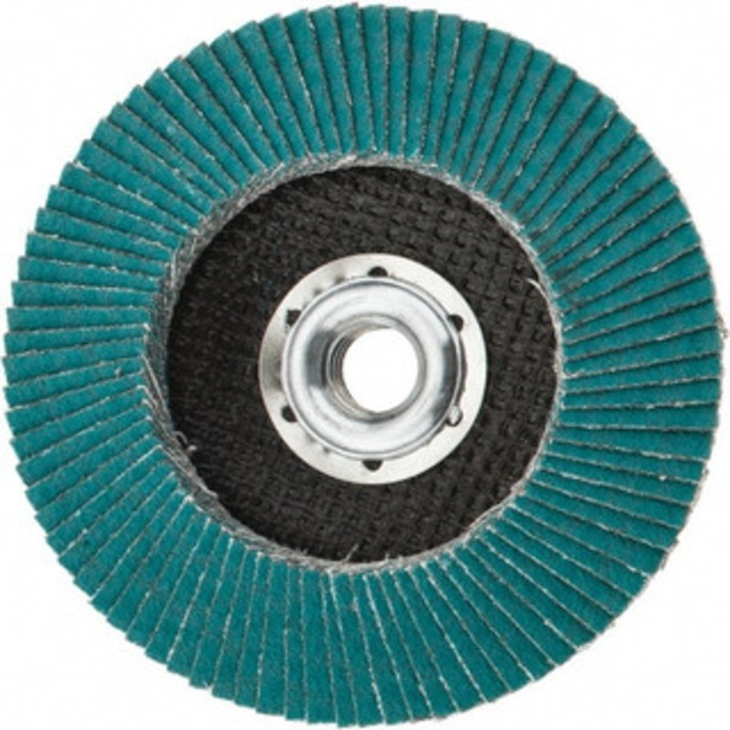 3M 4-1/2 80 Grit 5/8-11 Center Hole Type 29 Zirconia Alumina Flap Disc Medium Grade, Coated, Arbor Attachment, Cloth Backing, 13,300 RPM 7000119470 – 71370076