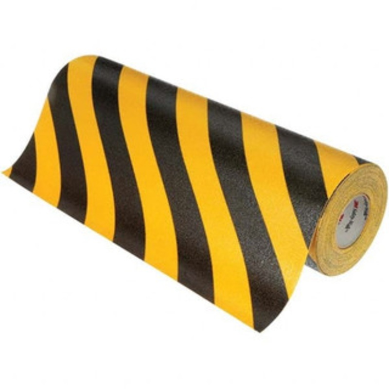 3M Floor & Egress Marking Tape & Strips, Type: Tape, Surface Type: Anti-Slip, Special Color Properties: No Special Color Properties, Color: Black/Yellow, Pattern: Striped, Traffic Type: Heavy, Medium & Light 7100134973 – 15005697