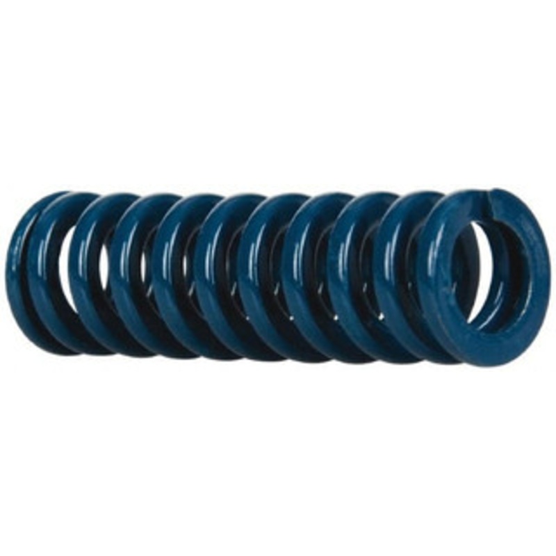 Danly 5/8 Hole Diam, 11/32 Rod Diam, 2 Free Length, Blue Die Spring 15.4 Lb Max Deflection, 0.75 Max Deflection, Medium Duty, Chromium Vanadium Steel 9-1008-21 – 76012459
