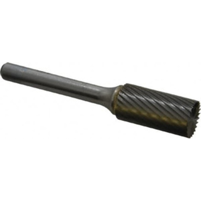 SGSPRO 1/2 Cut Diam, 1/4 Shank Diam, Carbide Single Cut Cylinder Burr with End Cut End Cut End, 2-3/4 OAL, 1 LOC 11025 – 05290119