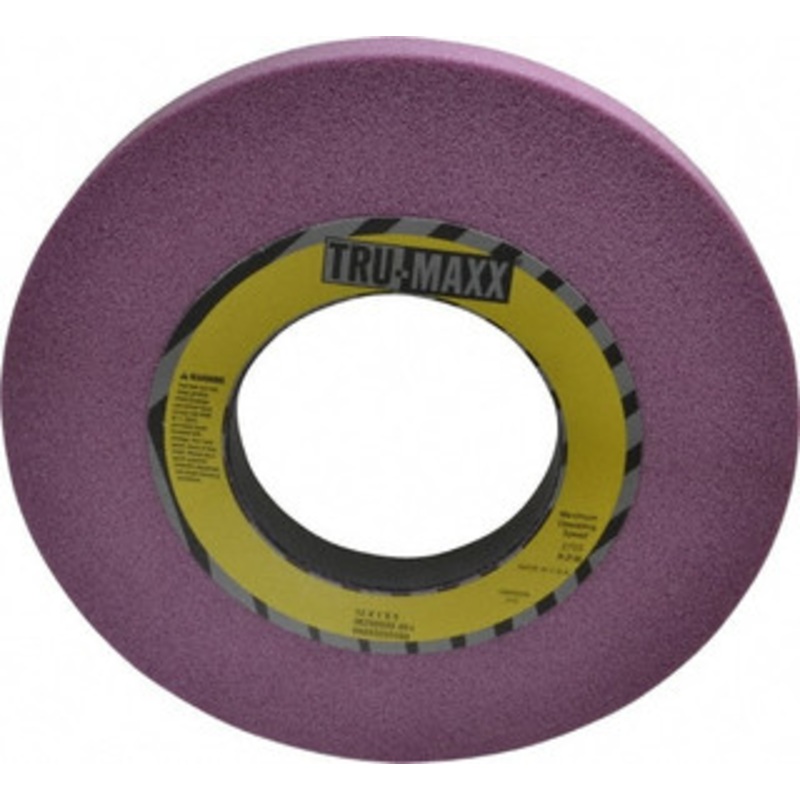Tru-Maxx 12 Diam x 5 Hole x 1 Thick, I Hardness, 46 Grit Surface Grinding Wheel Aluminum Oxide, Type 1, Coarse Grade, 2,705 Max RPM, Vitrified Bond, No Recess 66253255593 – 06292023