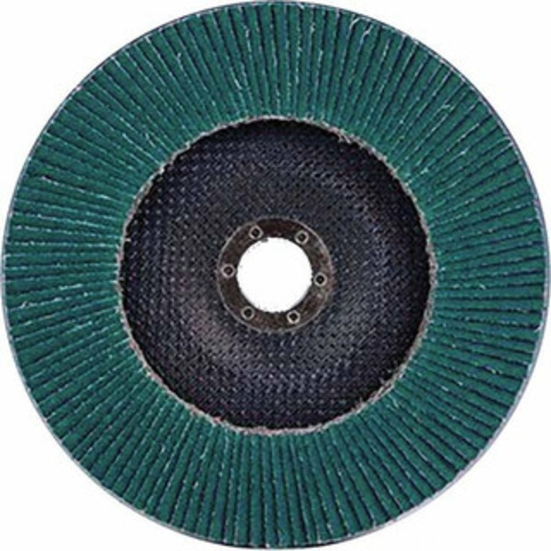 3M 7 60 Grit 7/8 Center Hole Type 27 Zirconia Alumina Flap Disc Medium Grade, Coated, Arbor Attachment, Cloth Backing, 8,600 RPM 7010363145 – 71369821