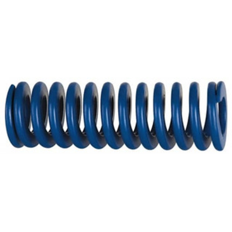 Associated Spring Raymond 25mm Hole Diam, 12.5mm Rod Diam, 1-3/4 Free Length, Blue Die Spring 1333.2 N Max Deflection, 16.5mm Max Deflection, Medium Duty, Chromium Alloy Steel 204-507 – 67899807