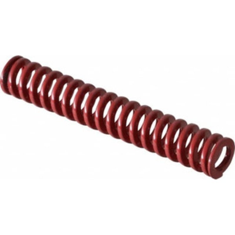 Danly 1/2 Hole Diam, 9/32 Rod Diam, 3 Free Length, Red Die Spring 7.7 Lb Max Deflection, 0.9 Max Deflection, Heavy Duty, Chromium Vanadium Steel 9-0812-26 – 76014273