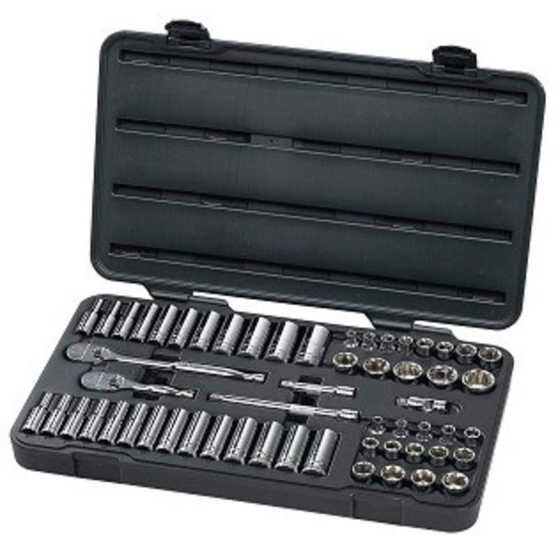 GEARWRENCH 57 Piece 3/8 Drive 6 Point Socket Set – KD80550