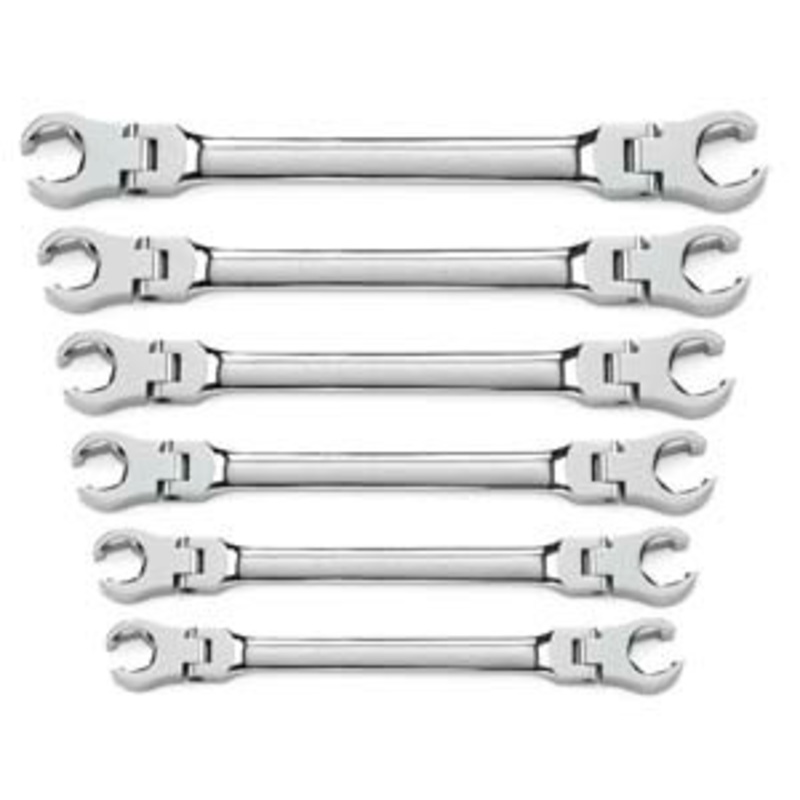 GEARWRENCH 6 Piece Metric Flex Flare Nut Wrench Set – KD81911