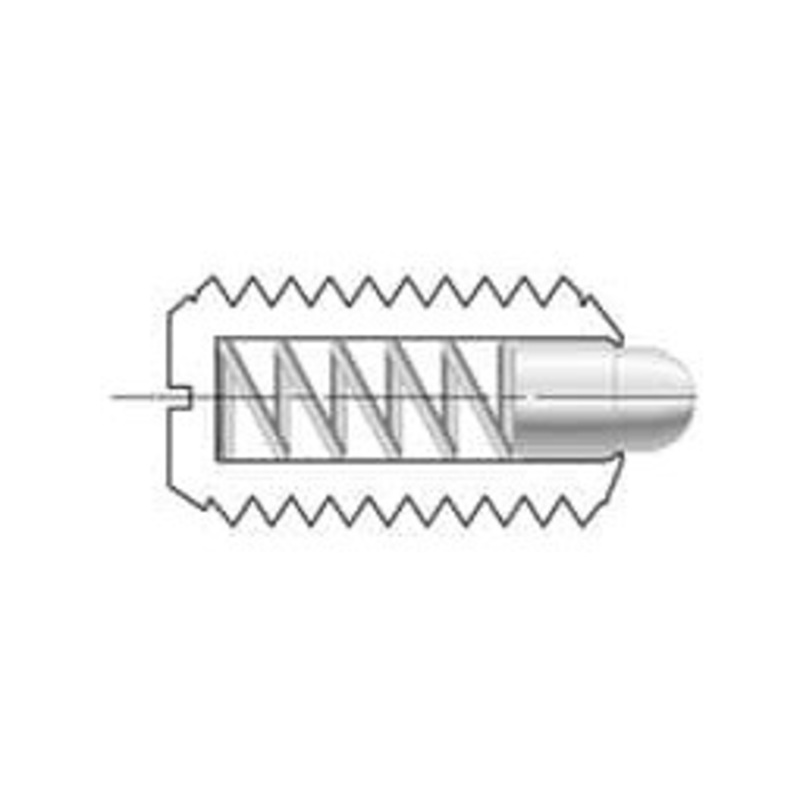Gibraltar 5/16-18, 9/16 Thread Length, 1/12 Plunger Projection, Stainless Steel Threaded Spring Plunger 0.135 Max Plunger Diam, 0.562 Plunger Length, 3.7 Lb Init End Force, 15.5 Lb Final End Force SSWN10-5S-G – 65219560