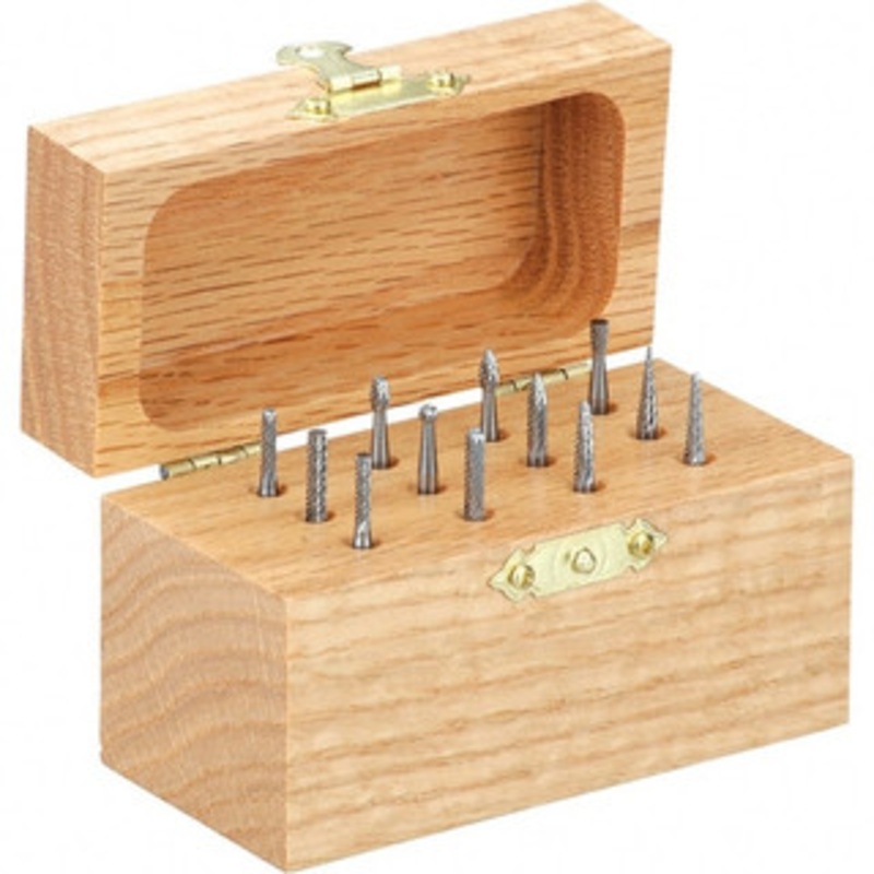 Made in USA 12 Piece, 1/4 Shank Burr Set Tungsten Carbide 381-0040 – 00695171