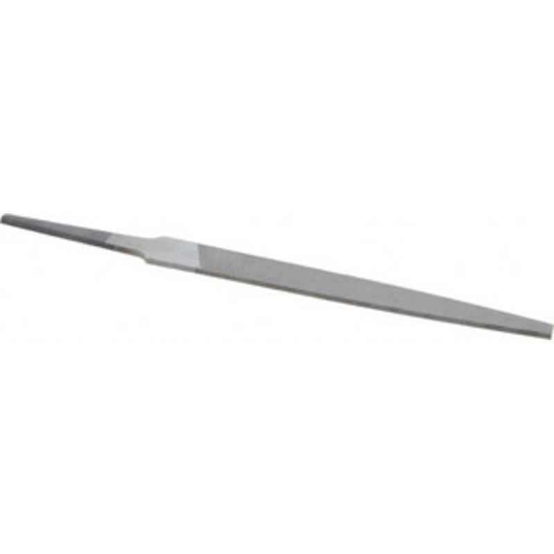 Nicholson 4 Long, Smooth Cut, Flat American-Pattern File Double Cut, 3/32 Overall Thickness, Tang 03434NN – 80757032