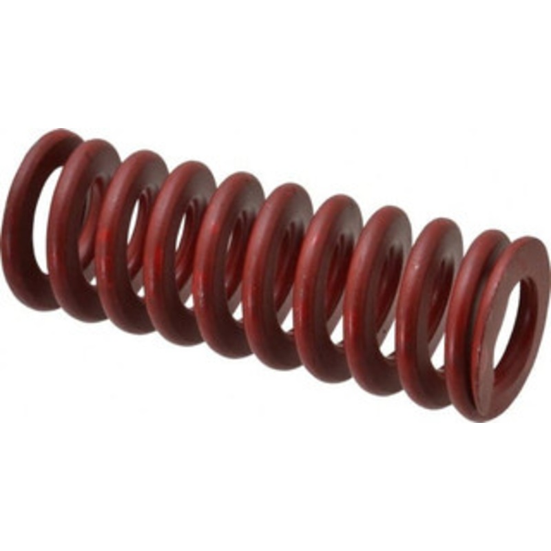 Associated Spring Raymond 1-1/2 Hole Diam, 3/4 Rod Diam, 4 Free Length, Red Die Spring 710.4 Lb Max Deflection, 1.48 Max Deflection, Medium Heavy Duty, Chromium Alloy Steel 104-716 – 07662067
