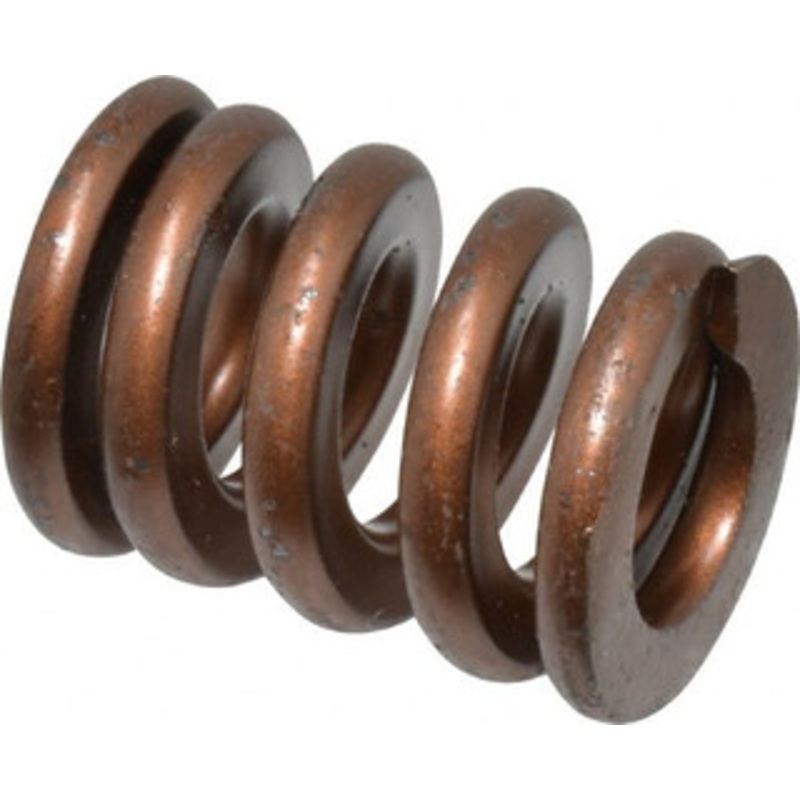 Associated Spring Raymond 1 Hole Diam, 1/2 Rod Diam, 1-1/4 Free Length, Gold Die Spring 642 Lb Max Deflection, 0.38 Max Deflection, Heavy Duty, Chromium Alloy Steel 105-505 – 07662695
