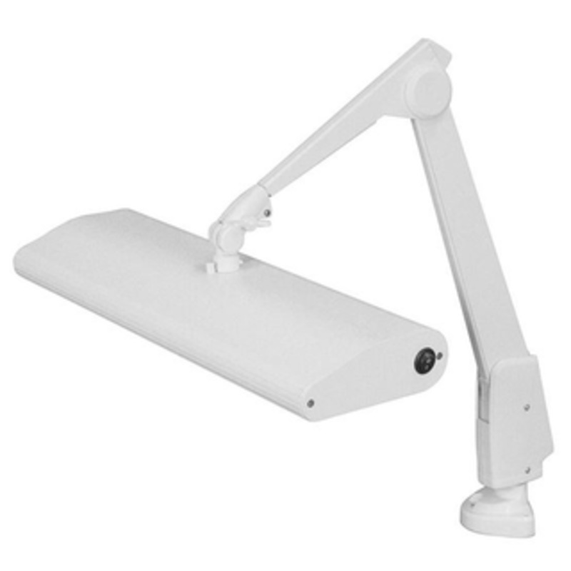 Dazor Dove Gray 33 Fluorescent Clamp Base Task Lamp – 124M3-DG-FSB
