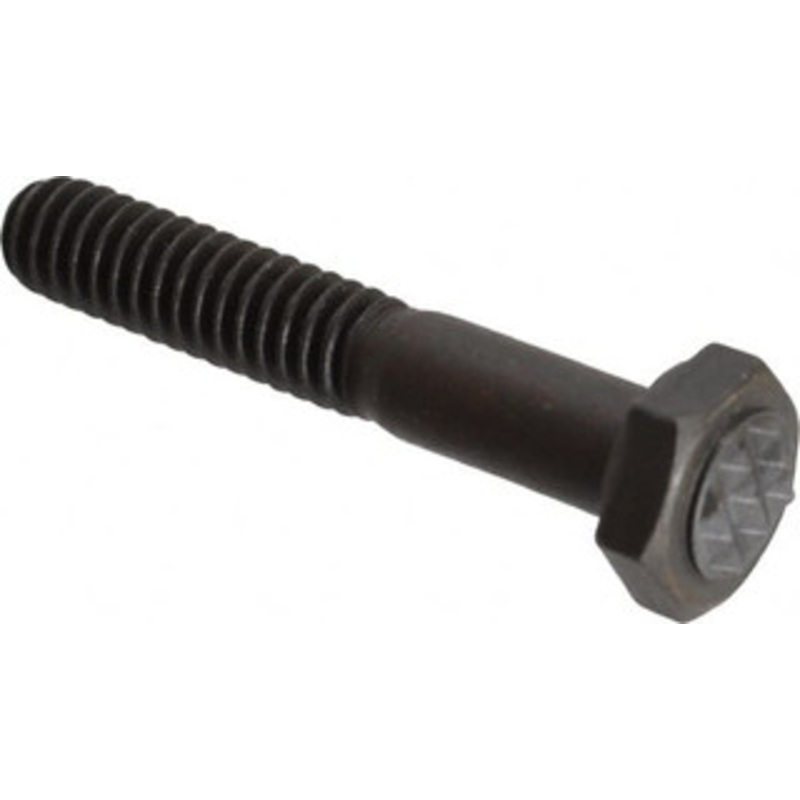 Fairlane Serrated Tooth, 1/4-20, 1-1/2 Shank Length, 7/8 Thread Length, Black Oxide Finish, Hex Head, Adjustable Positioning Gripper 5/16 Pad Diam, 7/16 Hex, 13/64 Head Height, Extra Fine Tooth Grade CTH-0250X1- 1/2 – 09714924