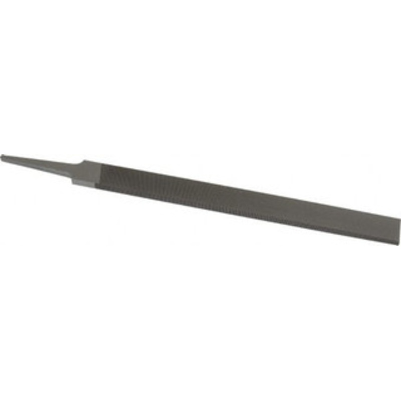 Grobet USA 10 Standard Precision Swiss Pattern Hand File Double Cut, 0 Cut, 1 Width x 1/4 Thick, with Tang 31.156 – 60209509
