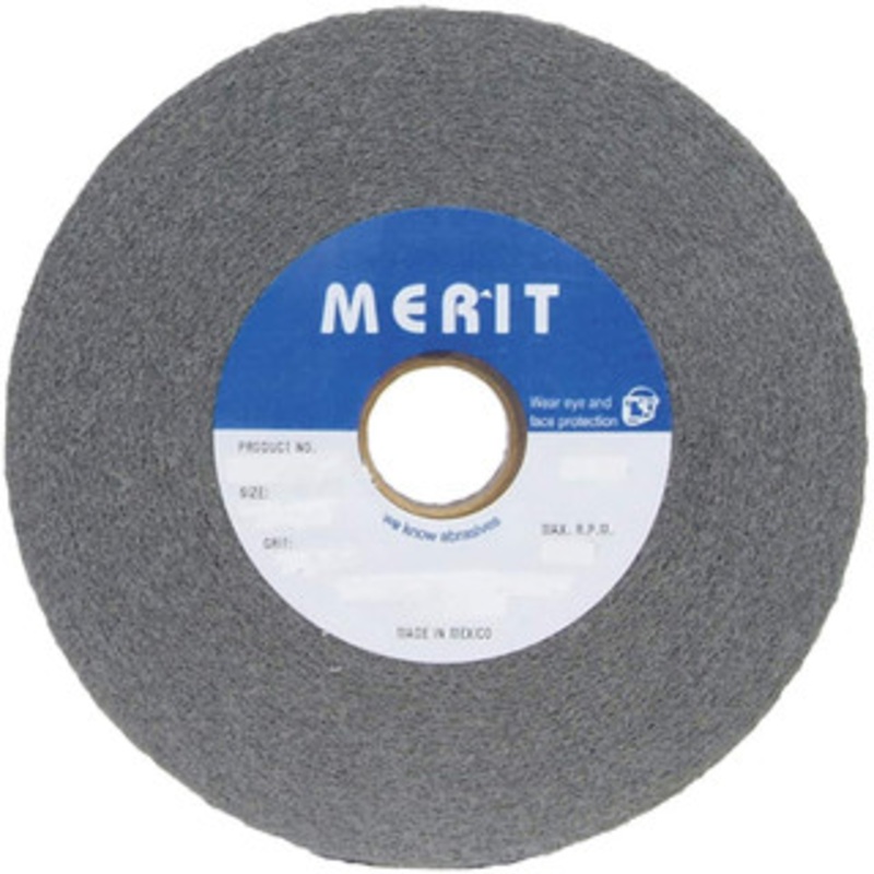 Merit Abrasives 6 Diam, 1/2 Face Width, 1 Center Hole, Fine Grade, Silicon Carbide Deburring Wheel Convolute, Hard Density 7 Grade, 6,000 RPM 05539533812 – 84524974