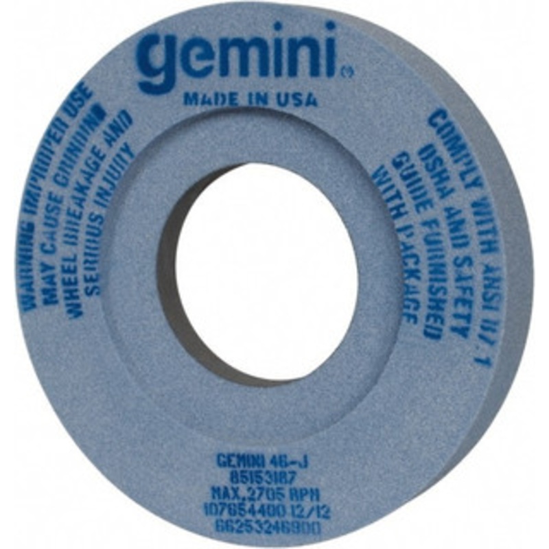 Norton 12 Diam x 5 Hole x 2 Thick, J Hardness, 46 Grit Surface Grinding Wheel Aluminum Oxide, Type 7, Coarse Grade, 2,705 Max RPM, Two-Side Recess 66253246900 – 81162950