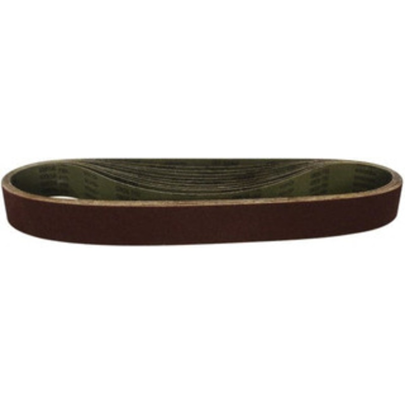 Tru-Maxx 1-3/16 Wide x 21-1/4 OAL, 80 Grit, Aluminum Oxide Abrasive Belt Aluminum Oxide, Medium, Coated, X Weighted Cloth Backing, Dry 7407 – 88313861