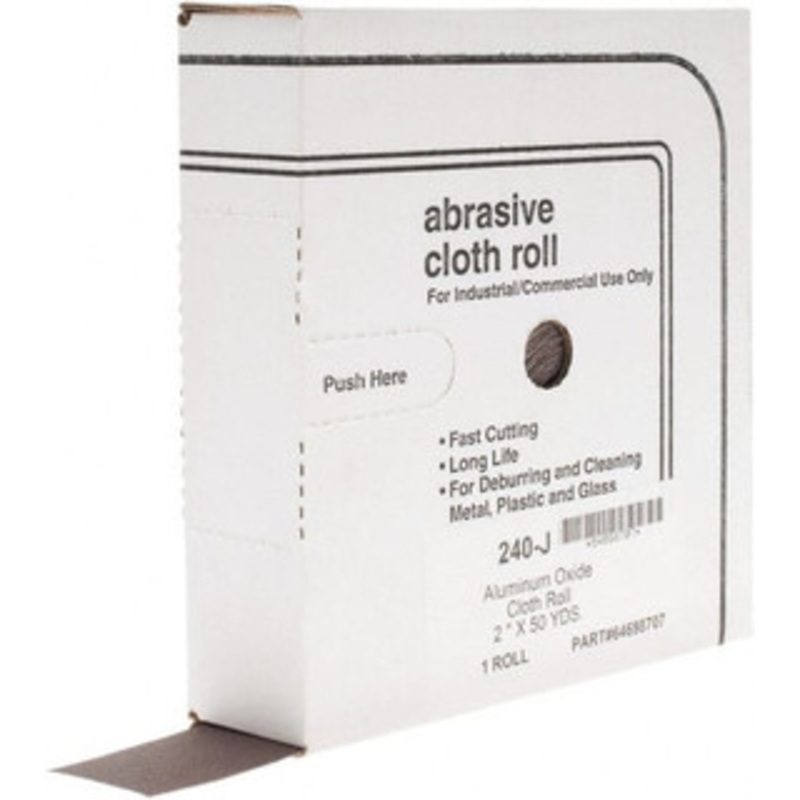 Value Collection 2 x 50 Yd 240 Grit Aluminum Oxide Shop Roll Very Fine Grade, J Weighted Cloth Backing 301650 – 64698707