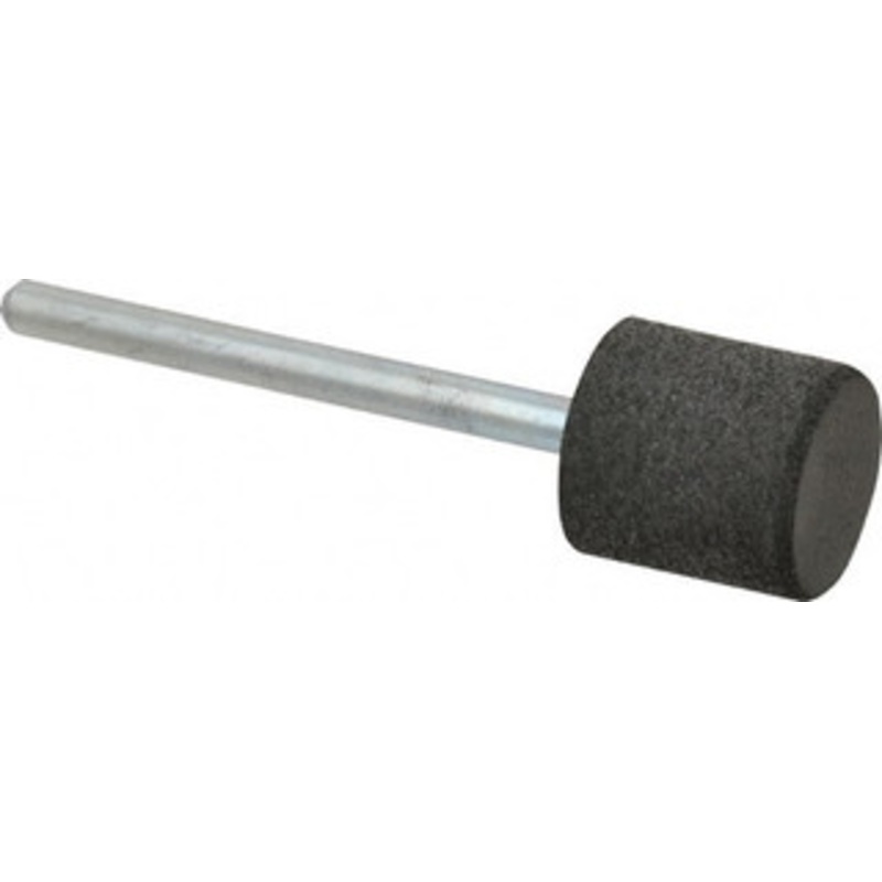 Cratex 1/2 Max Diam x 1/2 Thick, Shape Code W185, Rubberized Point Medium Grade, Aluminum Oxide, Mounted 75502 – 08950735