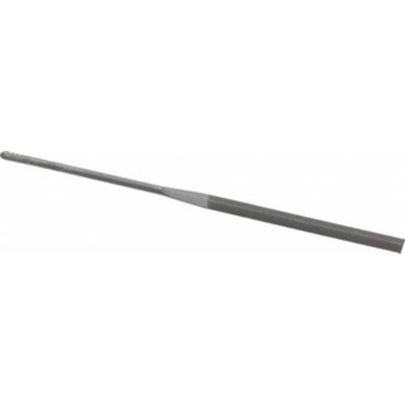 Grobet USA 5-1/2 Needle Precision Swiss Pattern Slitting File 4 Cut, 2-1/2 LOC, with Handle 31.606 – 60236148