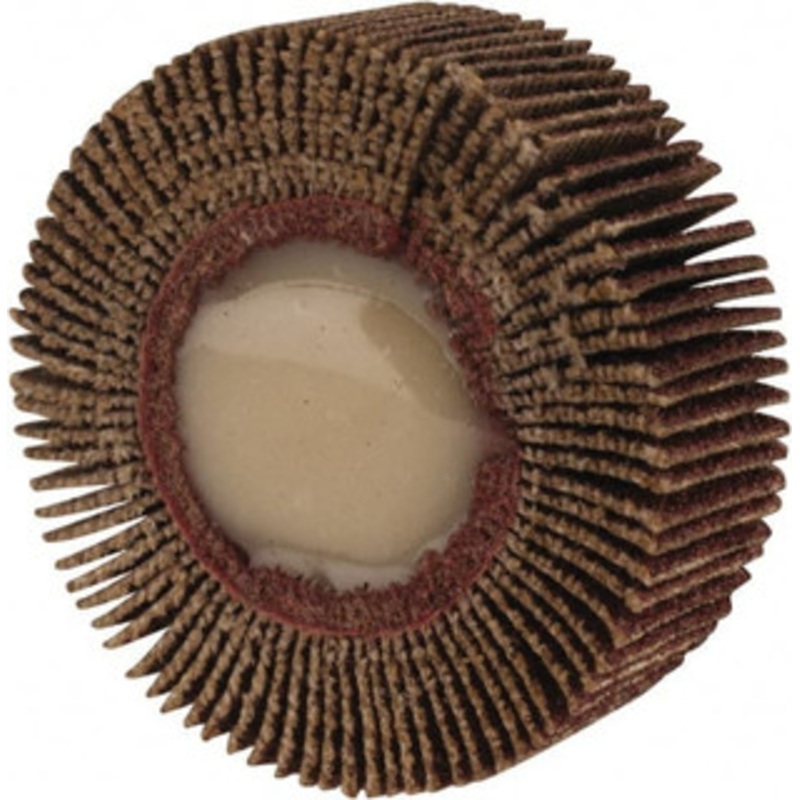 Merit Abrasives 1-1/2 Diam x 1/2 Face Width, Medium Ceramic Alumina Coated Mounted Flap Wheel 1/4 Shank Mount, 80 Grit, Cloth Backing, 25,000 Max RPM 08834137131 – 72372865