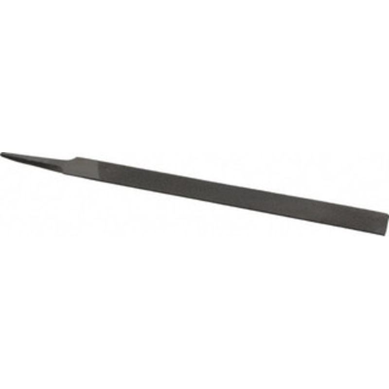 Nicholson 10 Long, Bastard Cut, Half Round American-Pattern File Double Cut, 9/32 Overall Thickness, Tang 04995N – 80759319