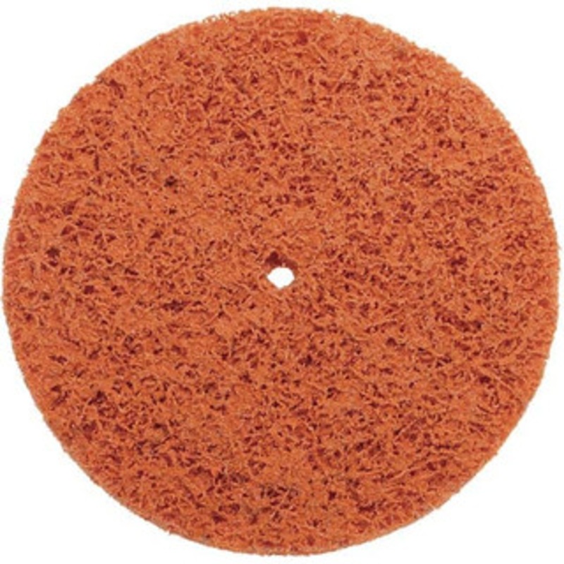 Norton 6 Extra Coarse Grade Aluminum Oxide/Ceramic Deburring Disc 3/8 Center Hole, Arbor Connection, Orange, 8,000 Max RPM 66623314029 – 70469200