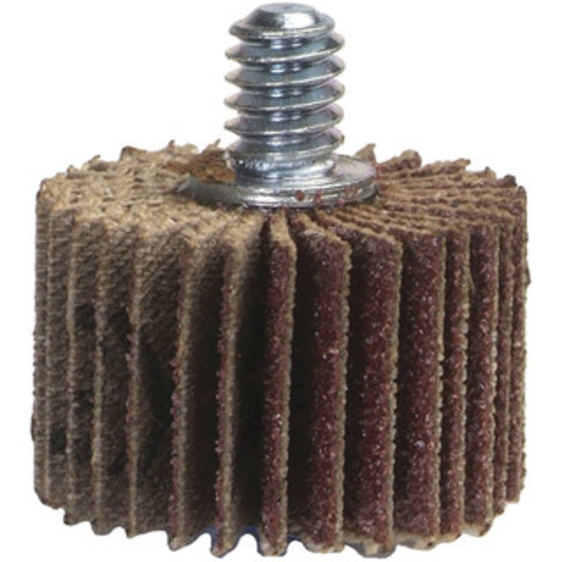 Norton Mounted Flap Wheels, Abrasive Type: Coated, Outside Diameter (Inch): 8, Face Width (Inch): 3, Abrasive Material: Aluminum Oxide, Grade: Coarse, Grit: 60 63642502665 – 05099874