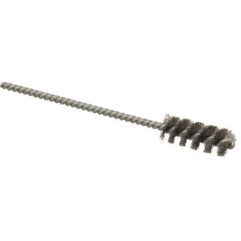 Weiler Abrasives 3/8 Diam Helical Stainless Steel Tube Brush 0.004 Filament Diam, 1 Brush Length, 3-1/2 OAL, 1/8 Diam Stainless Steel Shank 21082 – 75850552