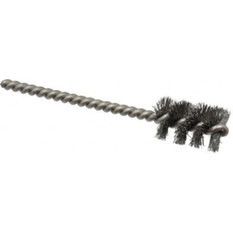 Weiler Abrasives 5/8 Diam Helical Steel Tube Brush 0.008 Filament Diam, 1 Brush Length, 3-1/2 OAL, 3/16 Diam Stainless Steel Shank 21265 – 75851451