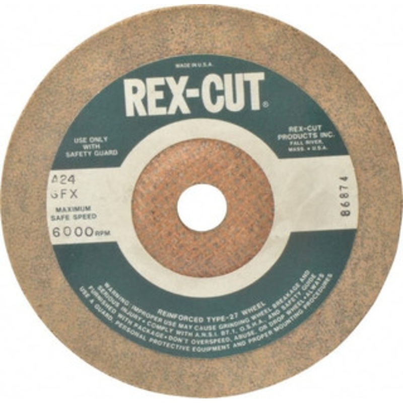Cratex 24 Grit, 7 Wheel Diam, 3/16 Wheel Thickness, 7/8 Arbor Hole, Type 27 Depressed Center Wheel Aluminum Oxide, Compatible with Angle Grinder CICTX7BKXG24 – 03594322