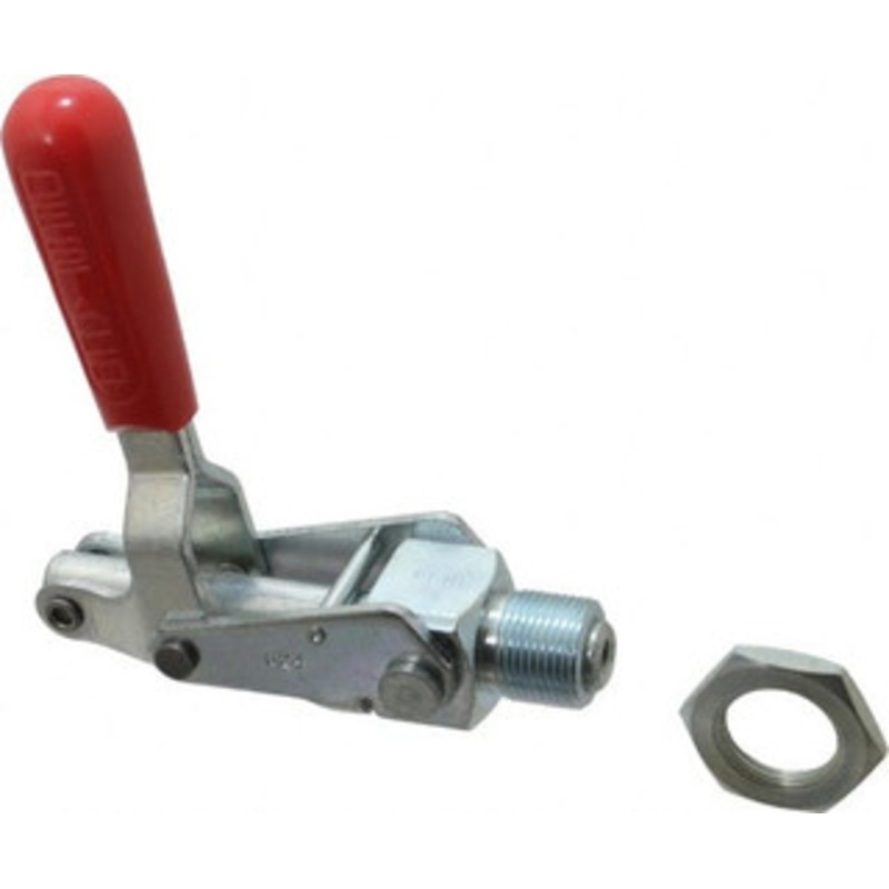Destaco 700 Lb Load Capacity, Mounting Plate Base, Carbon Steel, Standard Straight Line Action Clamp 0.62 Plunger Diam, Straight Handle 624 – 06966253