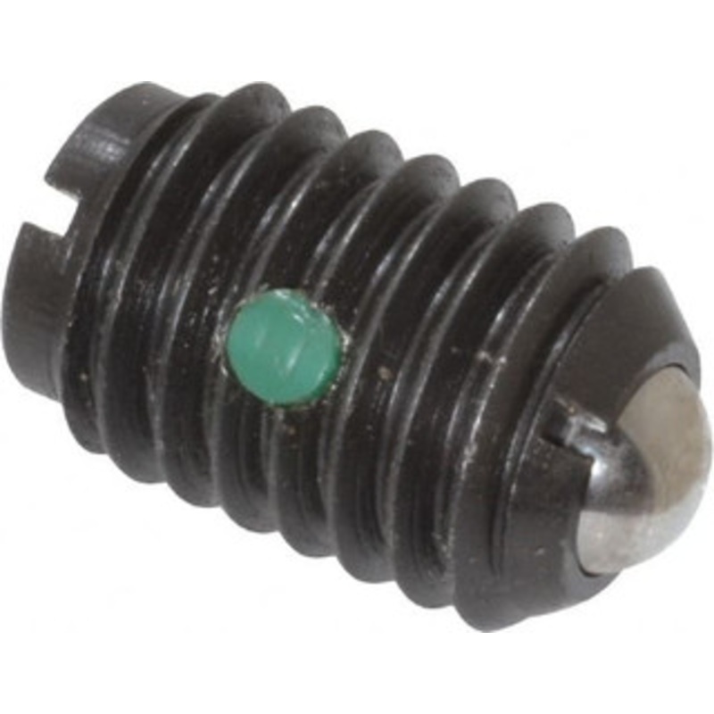 Gibraltar 1/2-13, 0.281 Ball Diam, 3/4 Body Length, 0.072 Max Ball Reach, Threaded Ball Plunger Steel Body, Steel Ball, 6 Lb Initial End Force, 12 Lb Final End Force, Locking Element 10018-G – 65220154