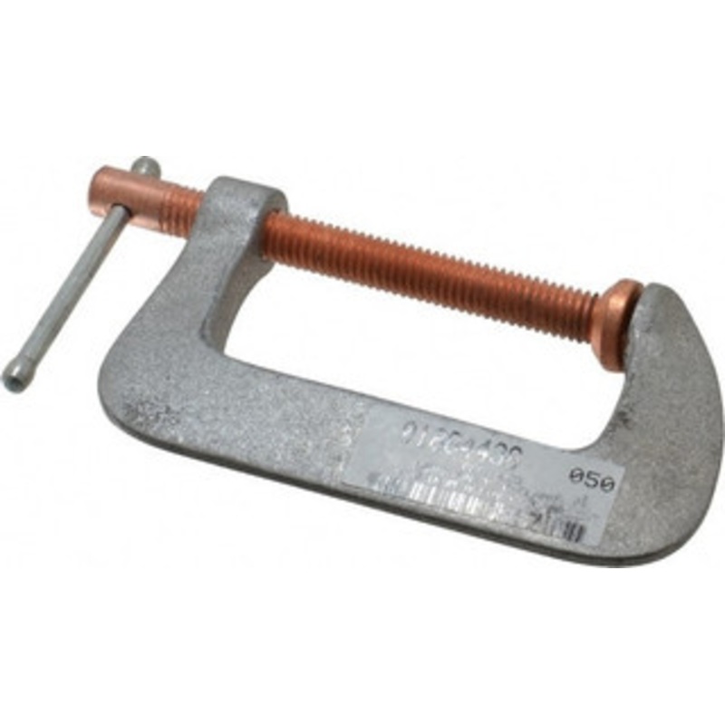 Made in USA Light-Duty 3 Max Opening, 1-7/8 Throat Depth, Aluminum Alloy Standard C-Clamp 1,100 Lb Capacity, 0 Min Opening, Standard Throat Depth CCC-1003 – 01884436