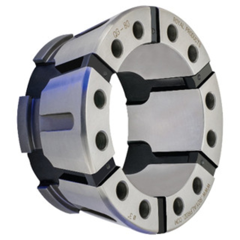 Royal QG-80 Ultra-Precision Quick-Grip Round Collet (Metric), Smooth, 65mm Size – 62716