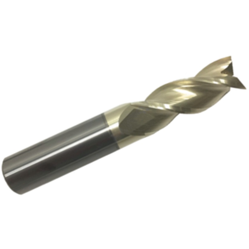 Rushmore 3 Flute End Mill ZrN Coated For Aluminum, 5/8 Size & Diameter