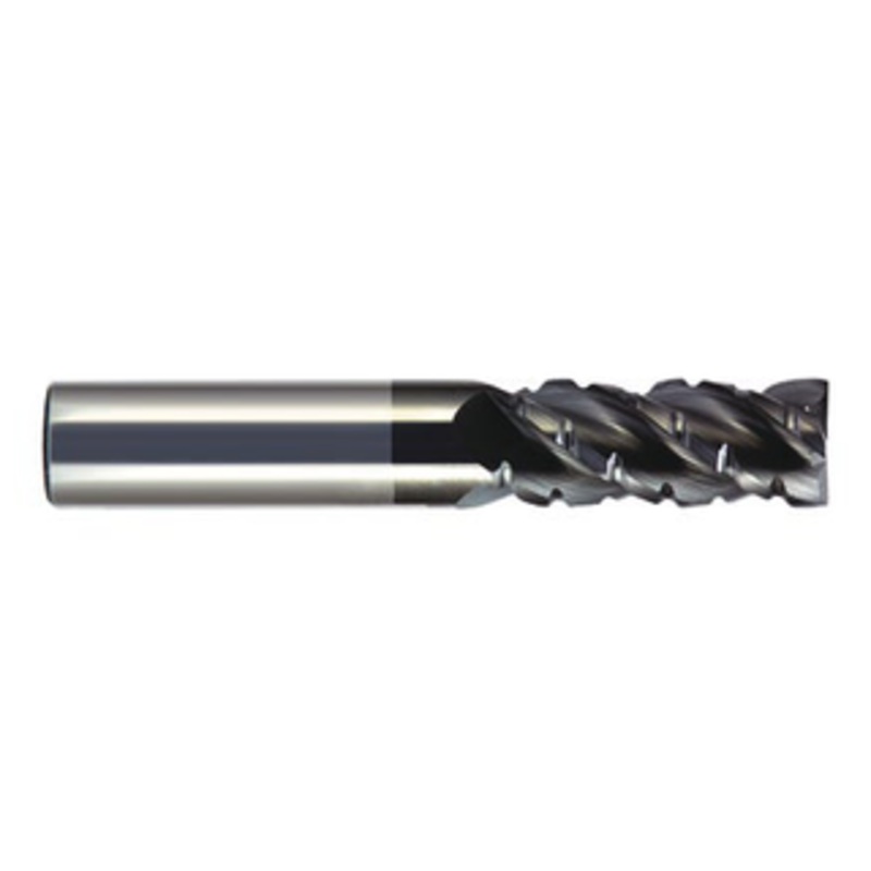 Rushmore USA 4 Flute Solid Carbide AlTiN Coated Roughing & Finishing Single End Mill, 5/16 Shank Dia., 2-1/2 OAL – 105669