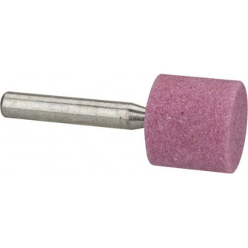 Tru-Maxx 3/4 Head Diam x 3/4 Thickness, W204, Cylinder End, Aluminum Oxide Mounted Point Pink, Medium Grade, 60 Grit, 36,510 RPM 66253291878 – 89679575