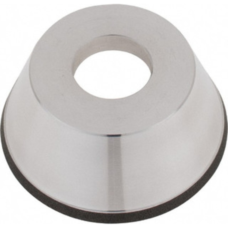 Tru-Maxx 95mm Diam, 1-1/4 Hole Size, 1 Overall Thickness, 100 Grit, Type 11V9, Tool & Cutter Grinding Wheel Fine Grade, CBN RESIN-88 – 44289395