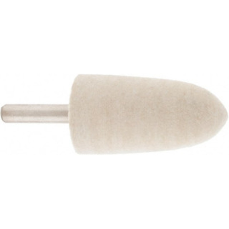 Value Collection 1 Diam 1/4 Shank Diam Hard Density Bullet Shaped Mounted Bob 2 Head Length, 2 Shank Length, Wool Felt 516166 – 91068072